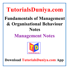 management concept and organisational behaviour notes in hindi